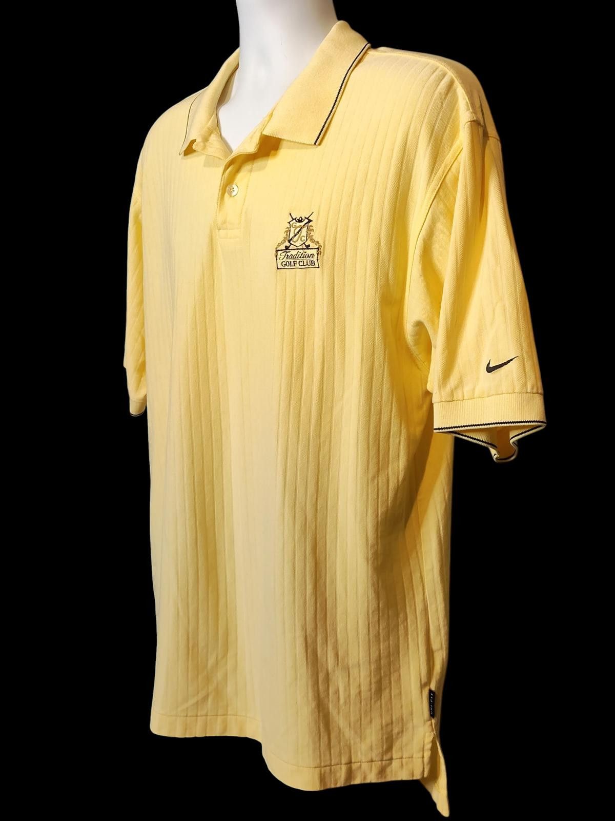 Nike Nike Yellow Golf Polo Shirt with Logo Size US L / EU 52-54 / 3 - 5 Thumbnail