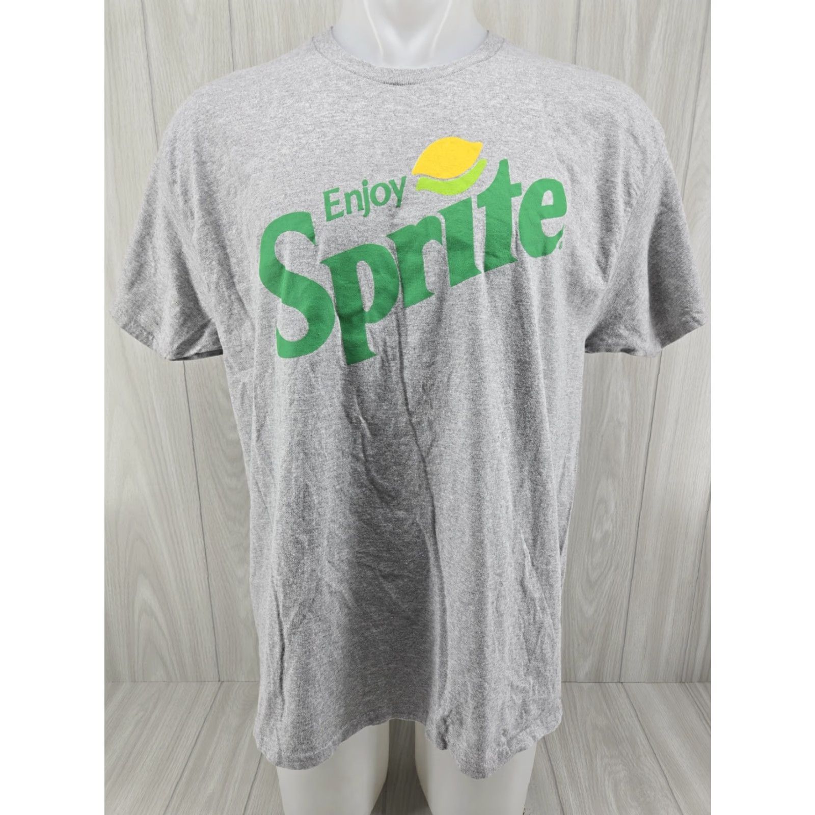 Vintage Coca-Cola Sprite Logo Men's Graphic T-shirt XL Gray Size US XL / EU 56 / 4 - 2 Thumbnail