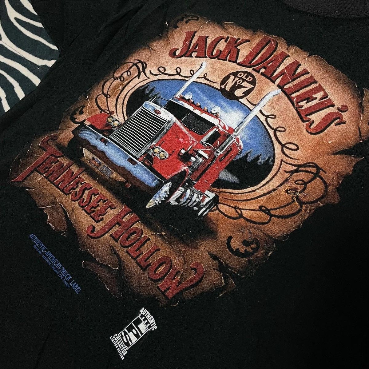 Vintage T-shirt Jack Daniels Tennessee Hollow American Teack Vintage Size US L / EU 52-54 / 3 - 4 Thumbnail