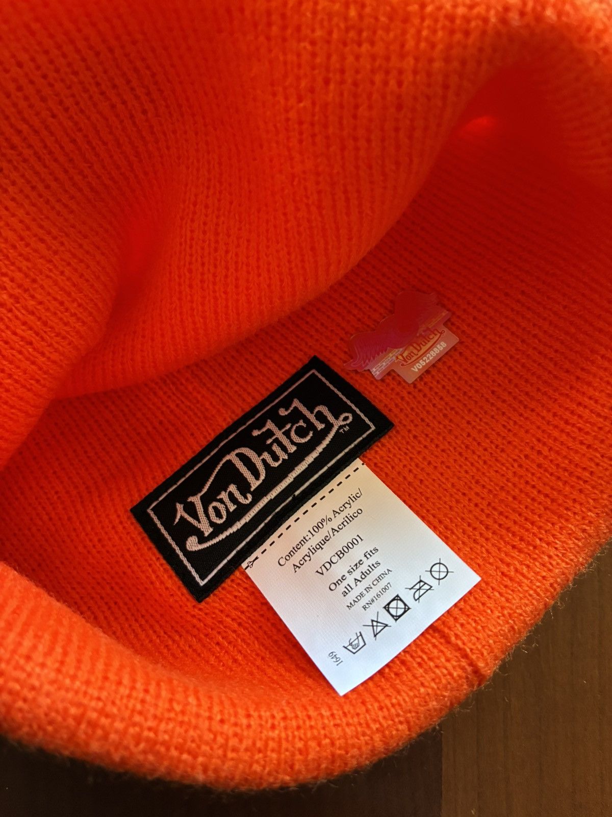Von Dutch Von Dutch orange beanie new with tags Size ONE SIZE - 2 Thumbnail