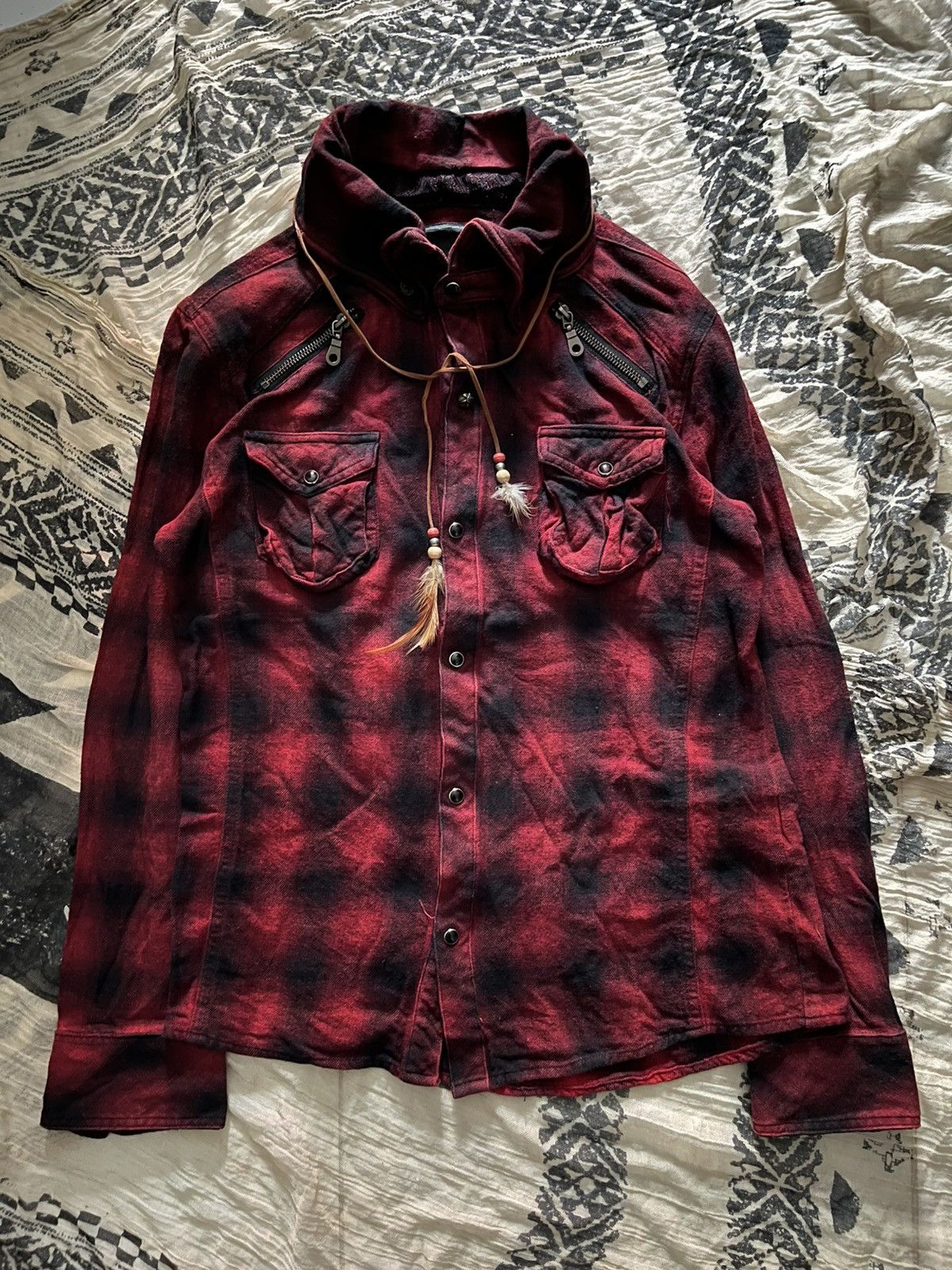 Le Grande Bleu (L.G.B.) MIDAS flannel shirt Size US M / EU 48-50 / 2 - 1 Thumbnail