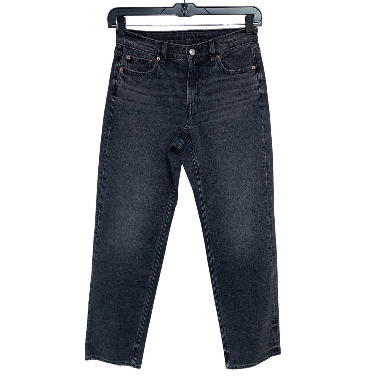 American Eagle Outfitters New American Eagle Womens 4 Relaxed Straight Denim Jeans Size 27" / US 4 / IT 40 - 1 Thumbnail