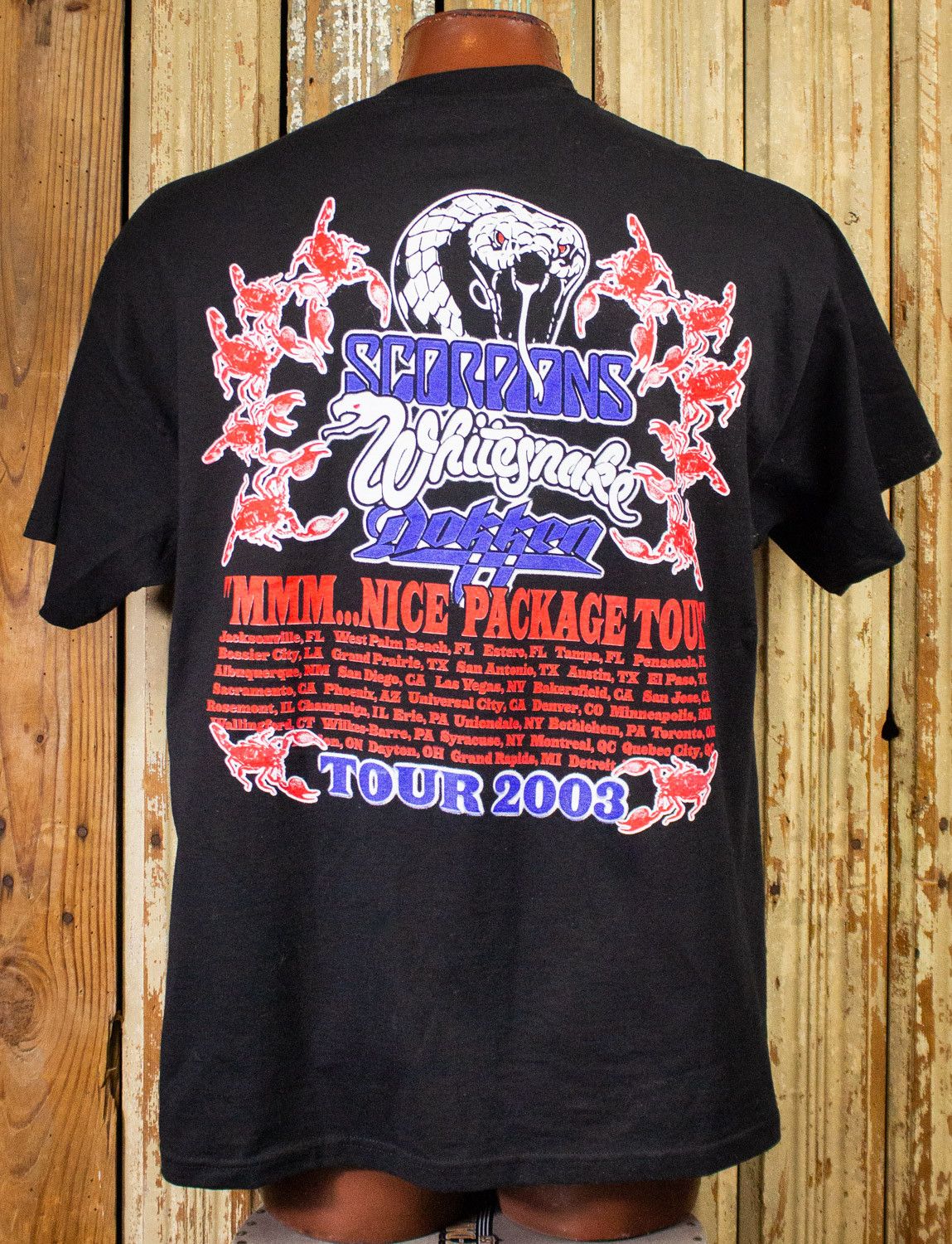 Band Tees × Vintage Vintage Scorpions & Whitesnake Concert T Shirt 2003 Size US XL / EU 56 / 4 - 2 Thumbnail