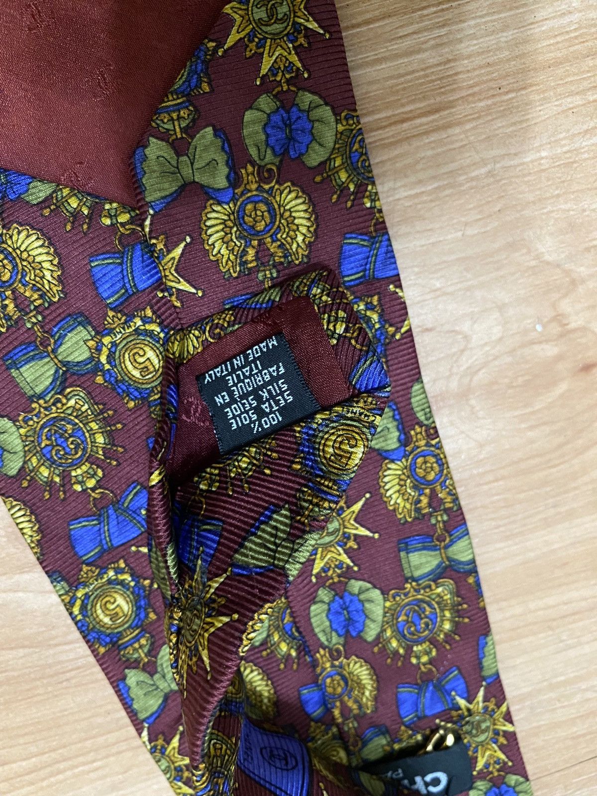 Chanel 💥Grails💥 vintage chanel tie 100% silk nice design Size ONE SIZE - 5 Thumbnail