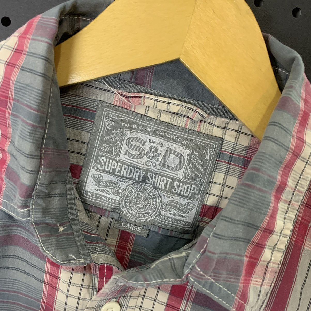 Superdry SUPER DRY plaid two pocket shortsleeve button shirt Size US L / EU 52-54 / 3 - 3 Thumbnail