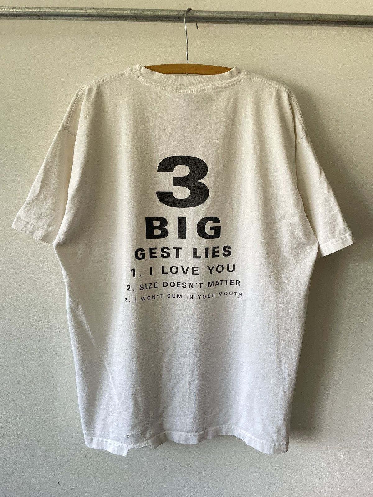 Vintage Crazy 90s SEX First Amendment Censored tee Size US XL / EU 56 / 4 - 11 Thumbnail