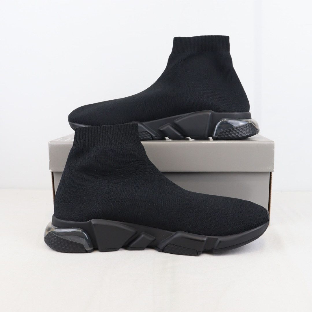 Balenciaga o1rshd1 Speed LT Clear 2.0 Sneakers in Black Size US 14 / EU 47 - 11 Thumbnail