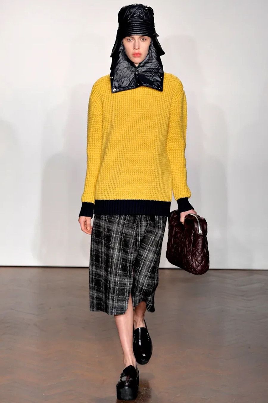 JW Anderson Runway FW2012 Wool Tartan Midi Skirt Size 25" / US 0 / IT 36 - 1 Thumbnail