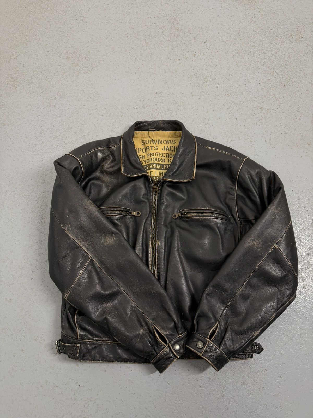 Genuine Leather Vintage Altantic Shores Key West Florida Leather Jacket Size US M / EU 48-50 / 2 - 12 Thumbnail