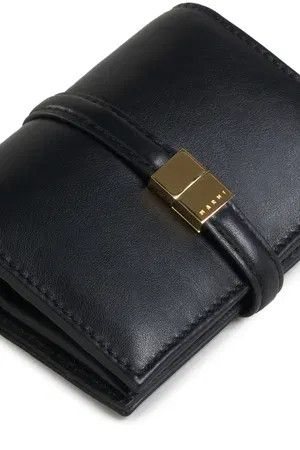 Marni o1w1db10125 Size:OS/Bifold Prisma wallet in Black Size ONE SIZE - 1 Thumbnail