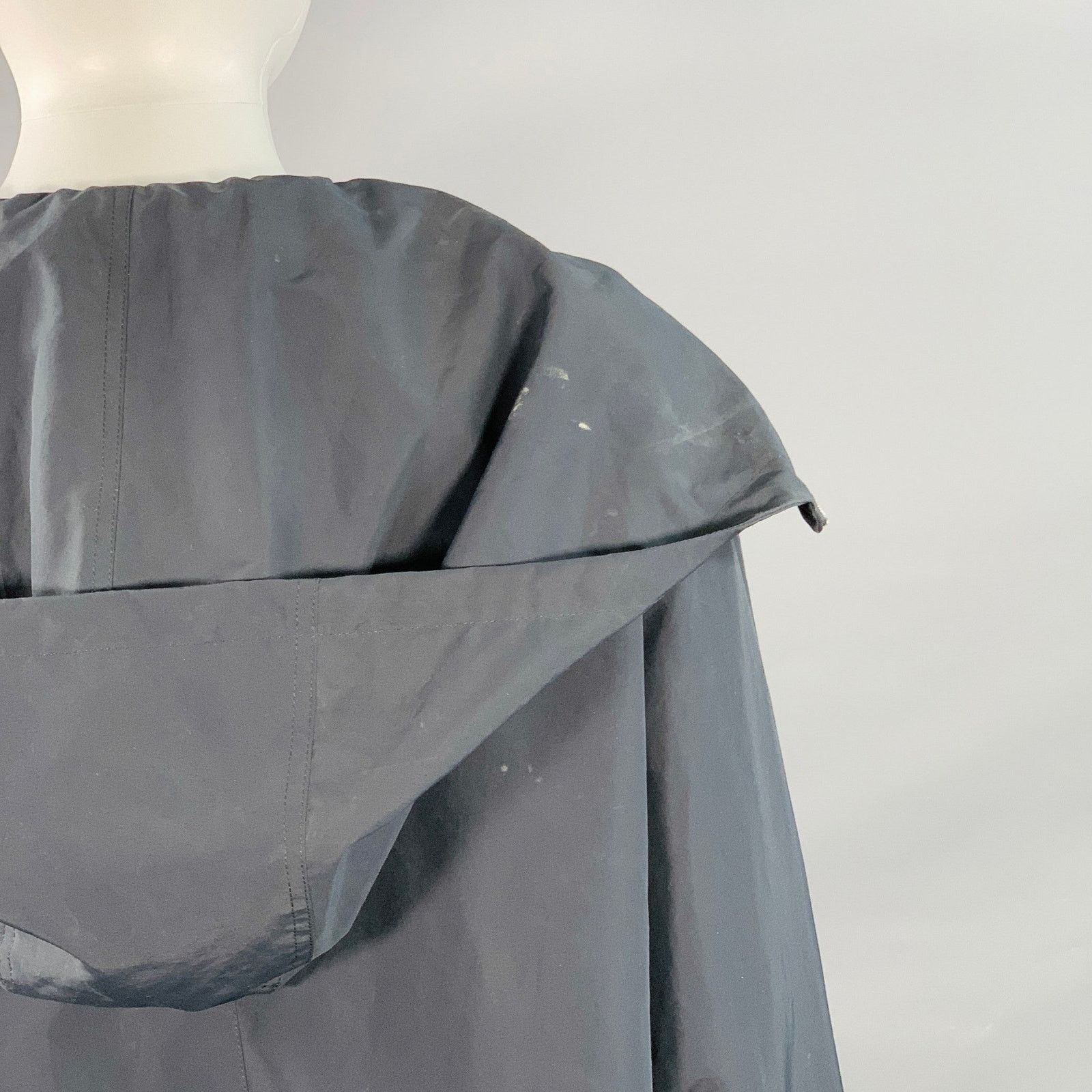 Jil Sander JIL SANDER Size XS Navy Polyester Hooded Zip Up Coat Size XS / US 0-2 / IT 36-38 - 5 Thumbnail