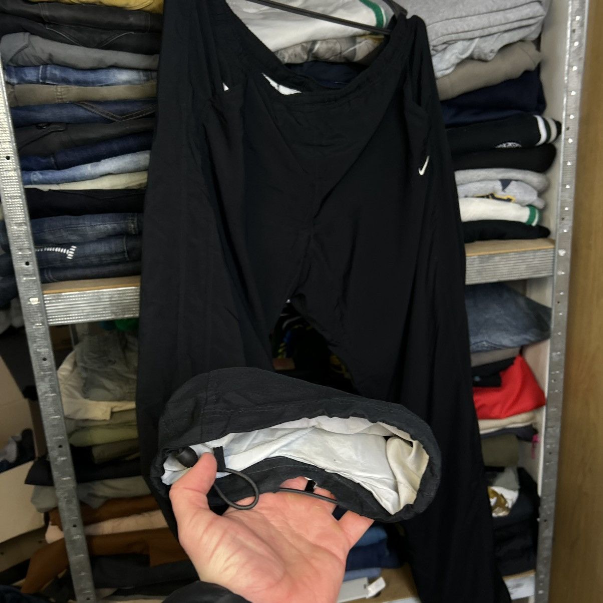Nike Vintage Nike Small Swoosh Tracked balloon y2k pants Size US 38 / EU 54 - 3 Thumbnail