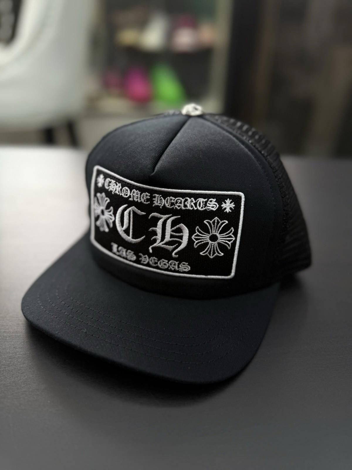 Chrome Hearts Chrome Hearts Black Patch Trucker Las Vegas Black Hat Size ONE SIZE - 3 Thumbnail