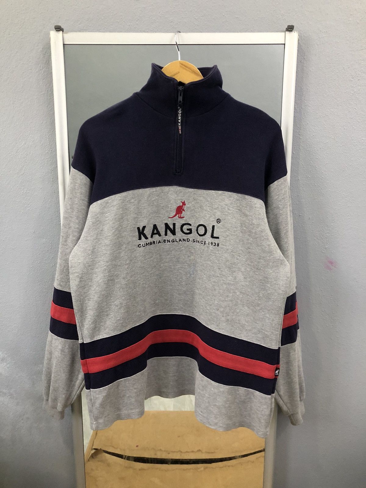 Kangol Rare Kangol Quarter Zip OG UK-JP Crossover Size US L / EU 52-54 / 3 - 1 Thumbnail