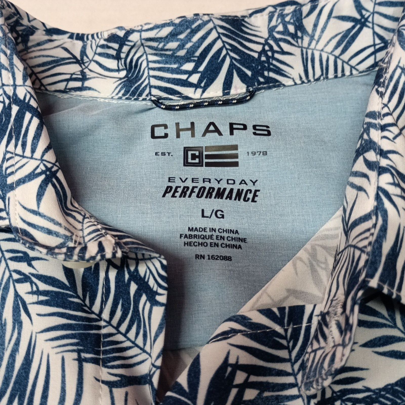 Chaps Chaps Everyday Performance Woven Shirt Men's Size L Blue Size US L / EU 52-54 / 3 - 4 Thumbnail