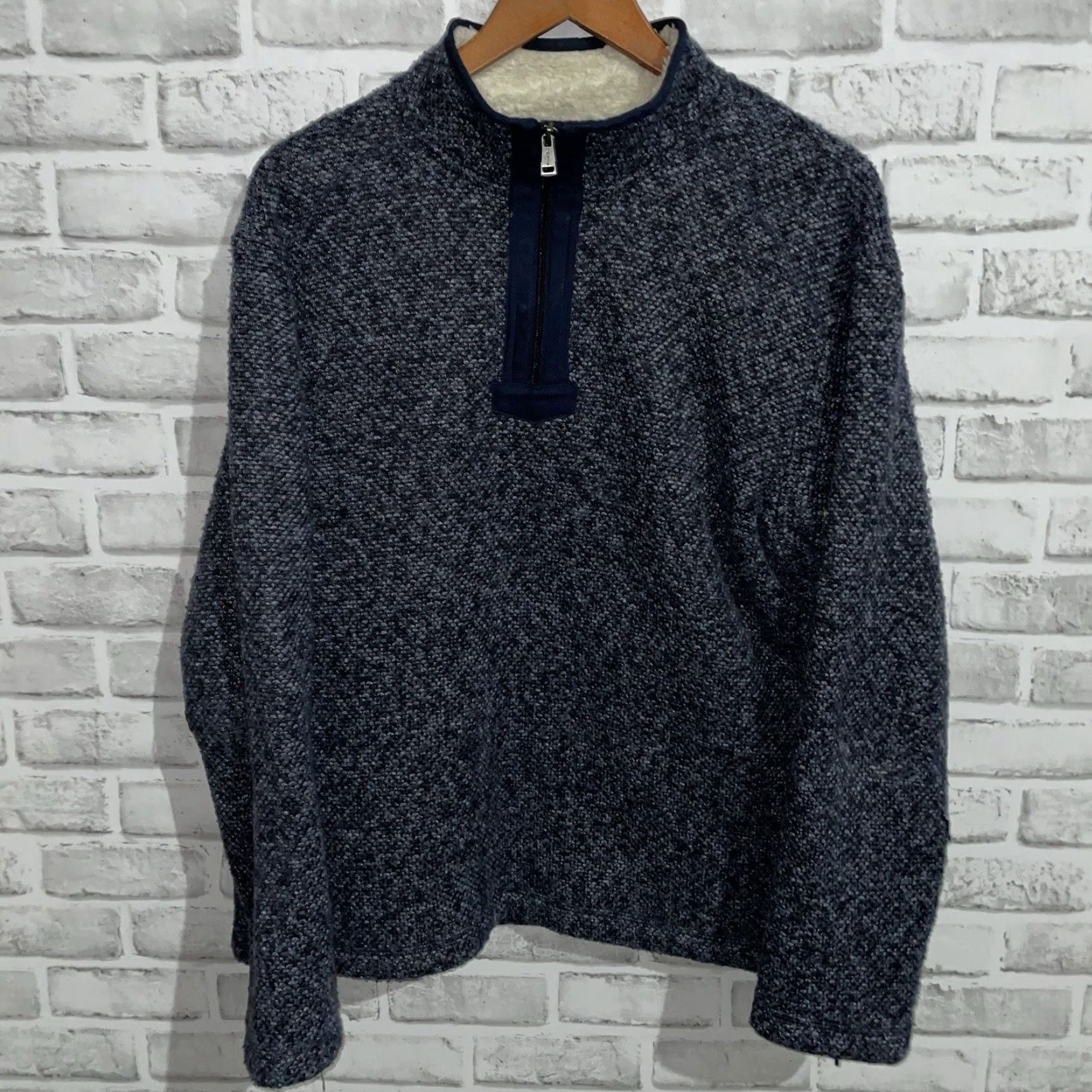 Orvis Orvis Jacket Mens Blue Fleece Lined Half-Zip M Size Polyester Zip Modern Pullover Size US M / EU 48-50 / 2 - 2 Thumbnail