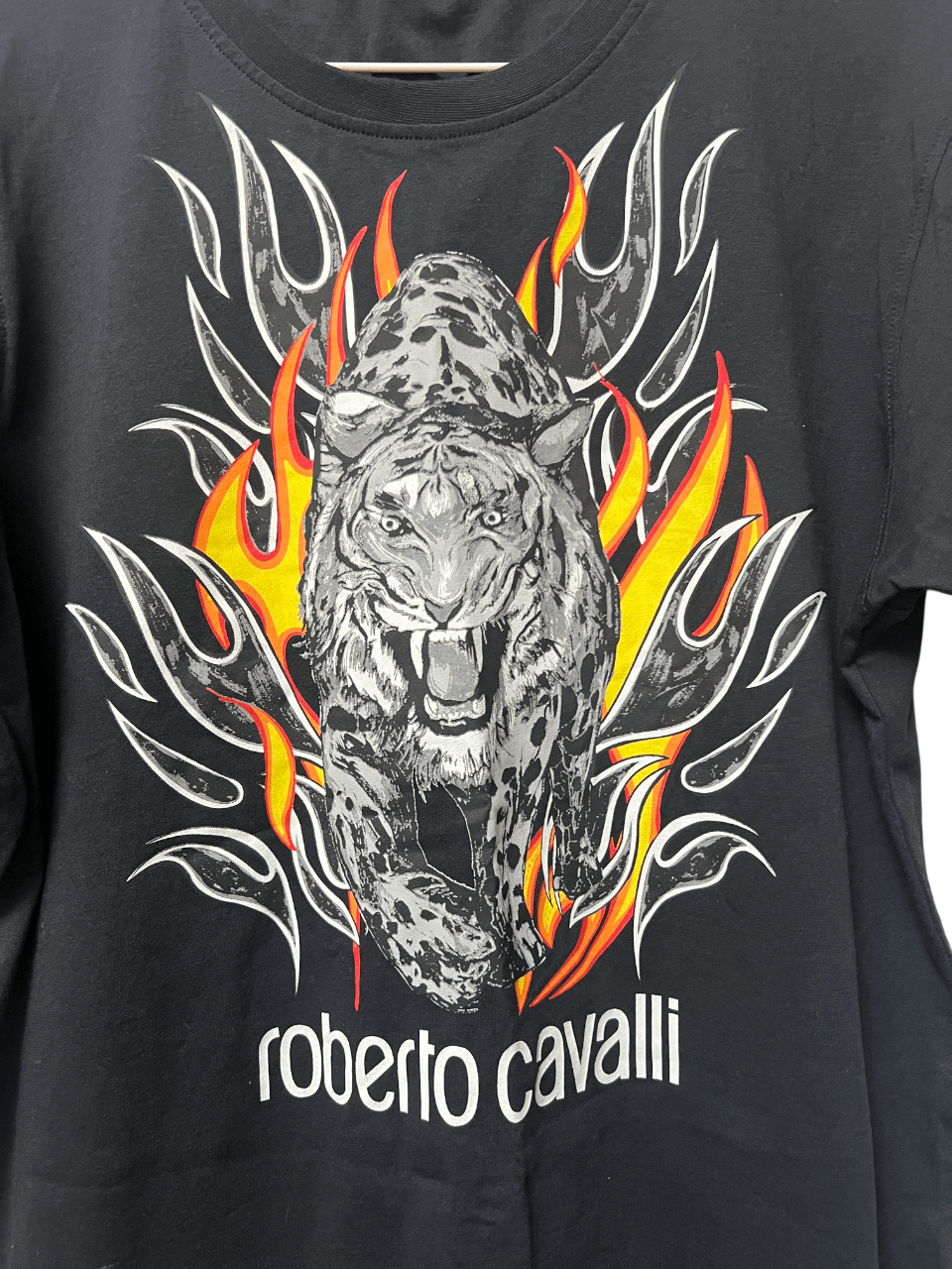 Roberto Cavalli Roberto Cavalli Tiger Flames Graphic T-Shirt Size Large NWOT Size US L / EU 52-54 / 3 - 3 Thumbnail