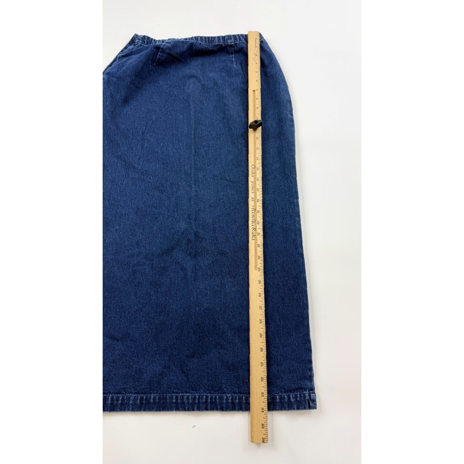 Eddie Bauer Eddie Bauer A-Line Skirt Womens 4 Blue Denim Casual Outdoor Full Length Side Slit Size 27" / US 4 / IT 40 - 7 Thumbnail