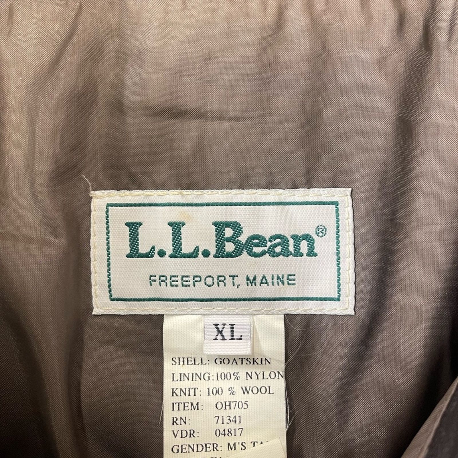 L.L. Bean Vintage LL Bean Goat Skin Leather Jacket Bomber Flight 90’s Size US XL / EU 56 / 4 - 2 Thumbnail