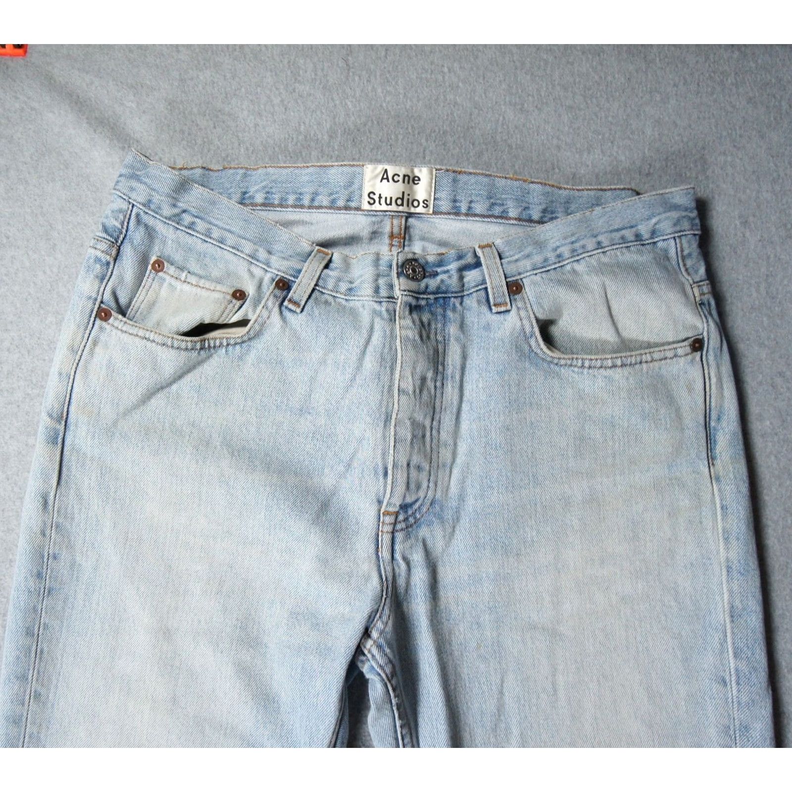 Acne Studios Acne Studios Jeans Mens 34x26 Blue Light Wash Denim Pants Designer Shirt? Size US 34 / EU 50 - 2 Thumbnail