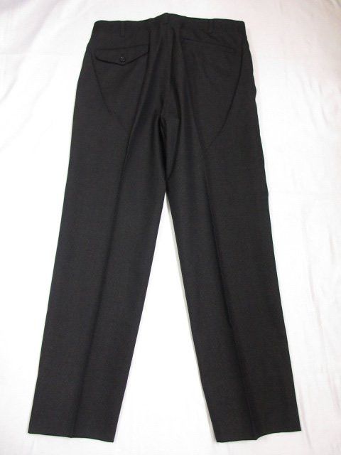 Comme des Garcons Homme Casual Pants Silk blend slacks woven pattern Black Size US 33 - 1 Thumbnail