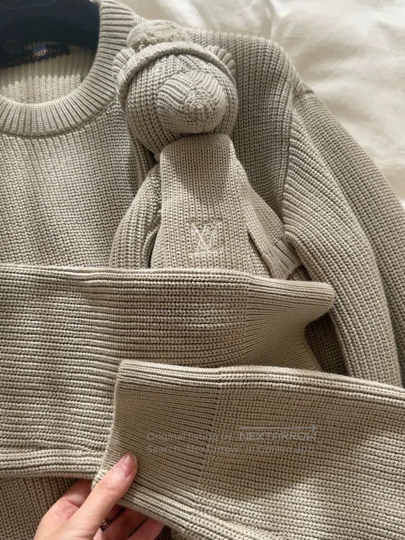 Louis Vuitton Louis Vuitton Grey teddy bear sweater Size US M / EU 48-50 / 2 - 9 Thumbnail