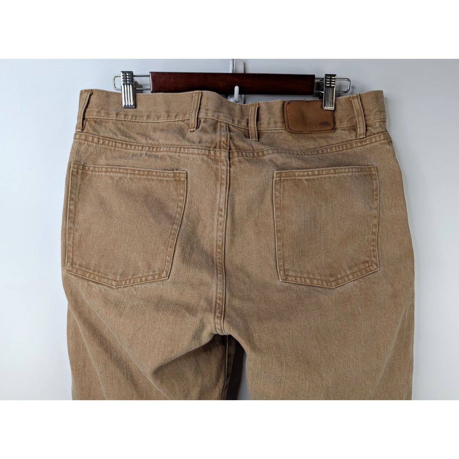 Taylor Stitch Taylor Stitch Jeans Slim Sand Tan Selvedge Denim Mens 34 Brown Cotton 5-Pocket Design Straight Mid Rise Vintage No Size US 34 / EU 50 - 7 Thumbnail