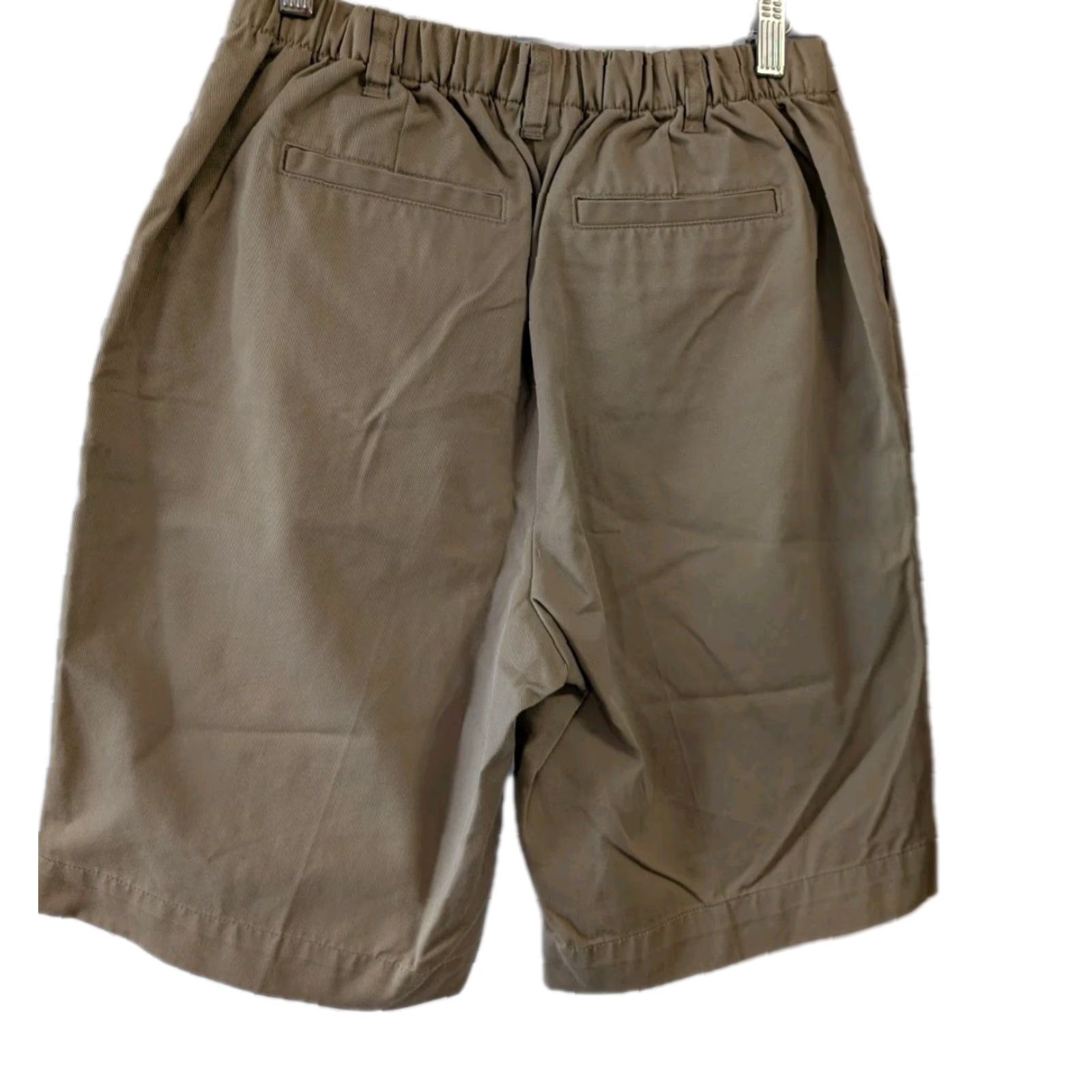Lands' End Lands End Women Shorts 8 Khaki Tan Zipup Bermuda Pockets Elastic Flat Front Slim Fit Casual Summer Women’s Pants Size 30" / US 8 / IT 44 - 2 Thumbnail