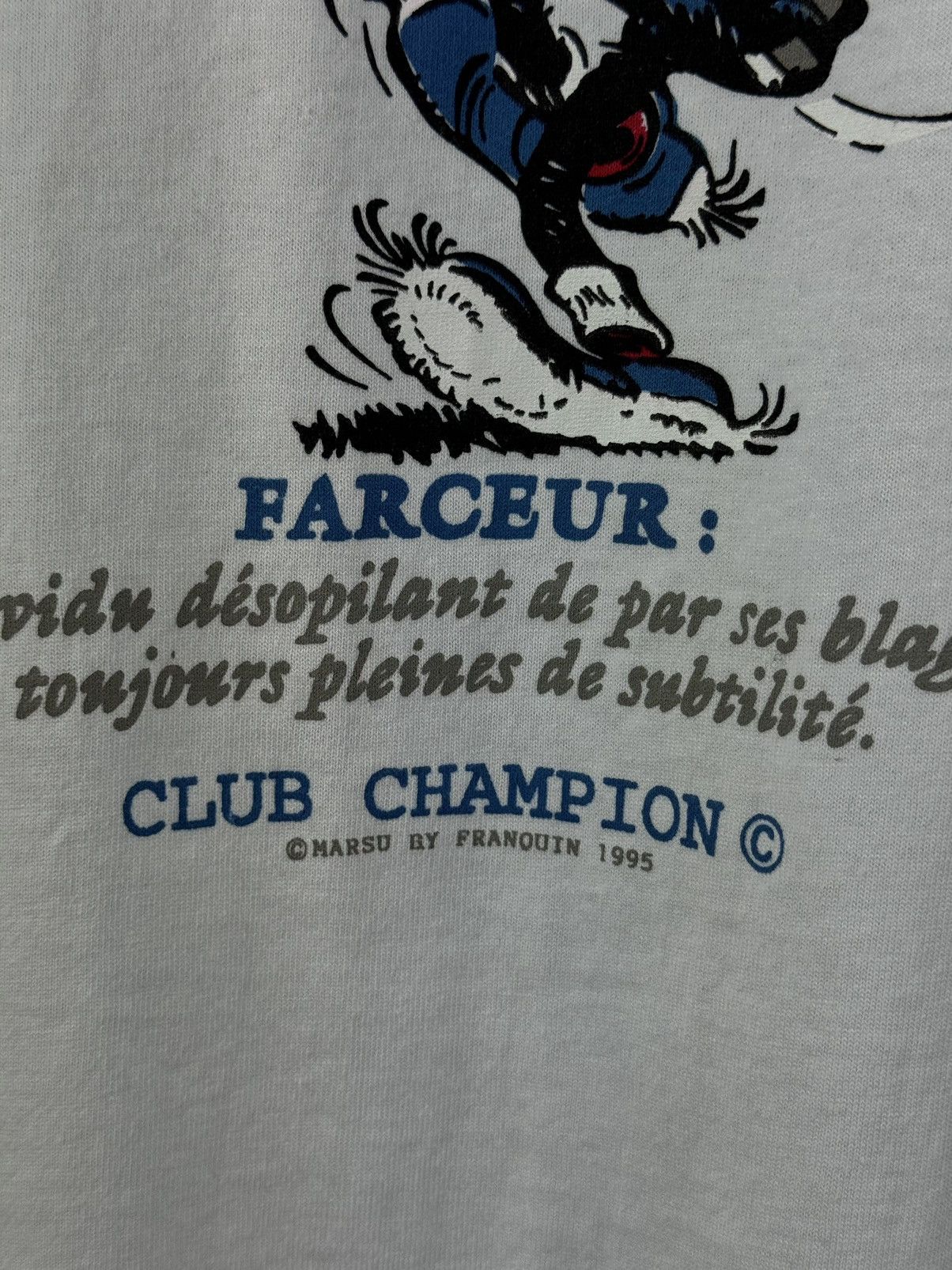Fruit Of The Loom × Vintage Gaston Lagaffe 1995 Vintage Best Fruit of the Loom T-Shirt Size US XL / EU 56 / 4 - 4 Thumbnail
