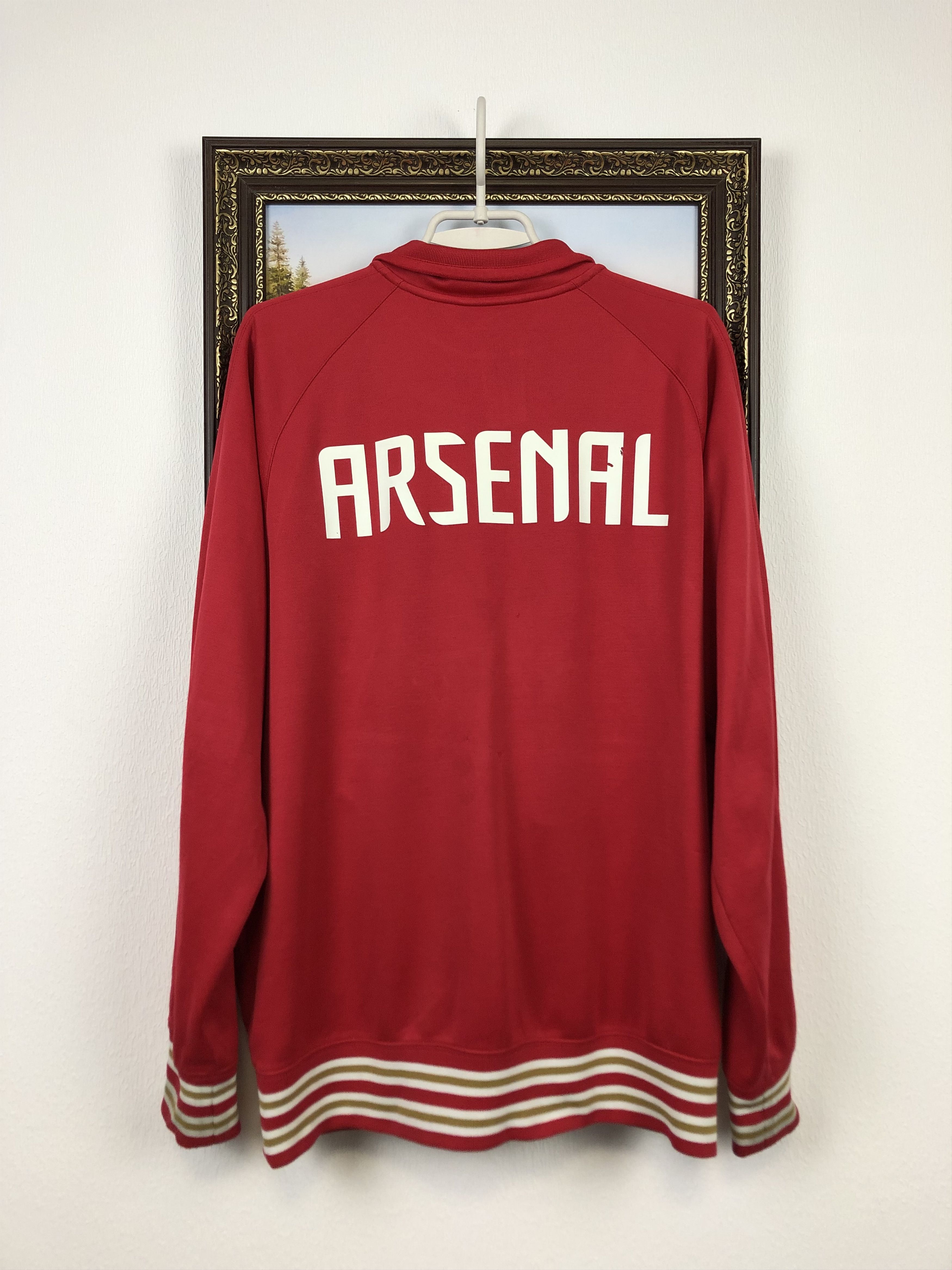 Nike Vintage Nike Arsenal Football Jacket Rare Soccer Gunners Size US L / EU 52-54 / 3 - 13 Thumbnail