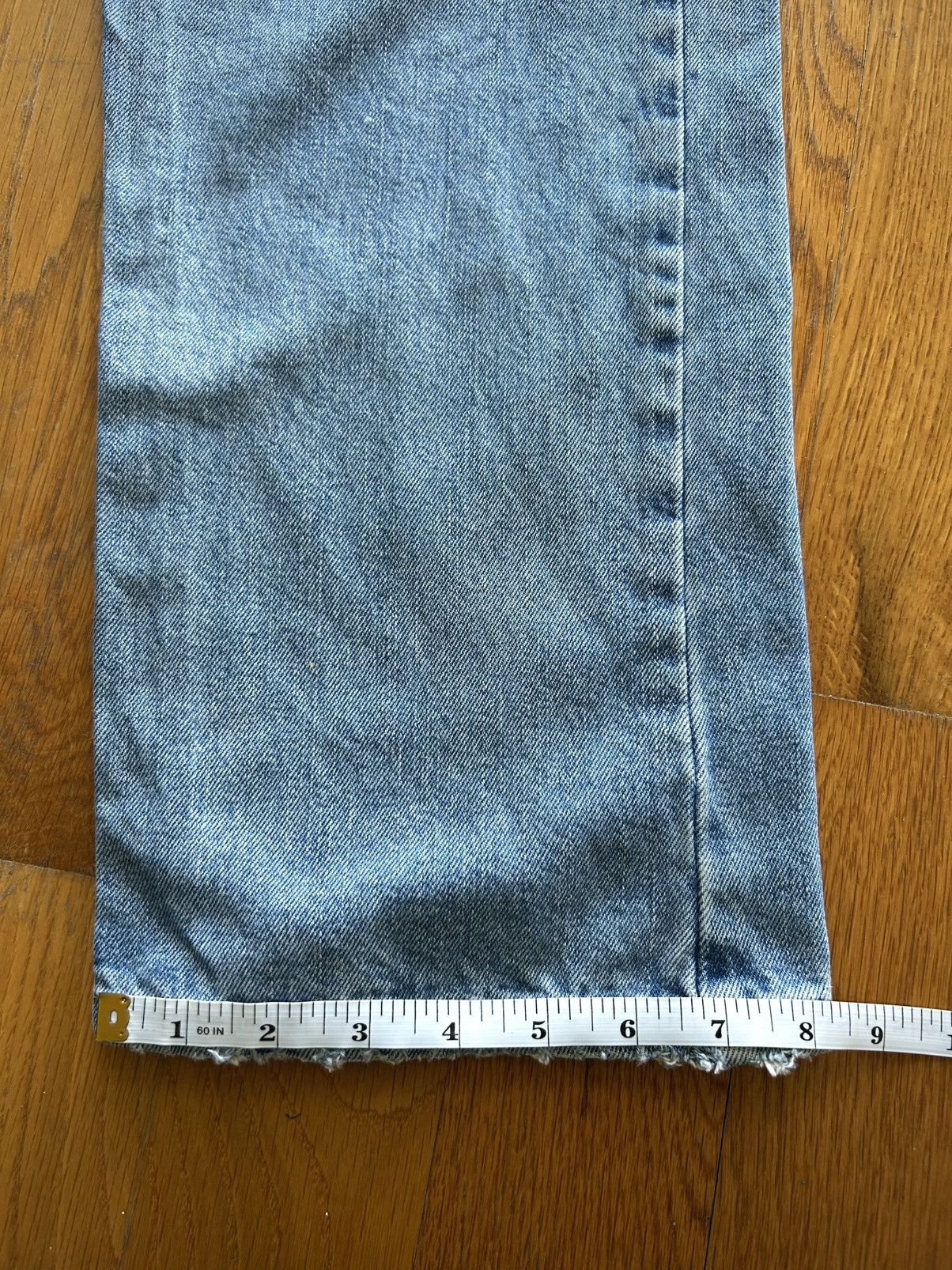 Levi's Y2K Levi’s 505 Distressed Light Wash Jeans Size US 36 / EU 52 - 10 Thumbnail