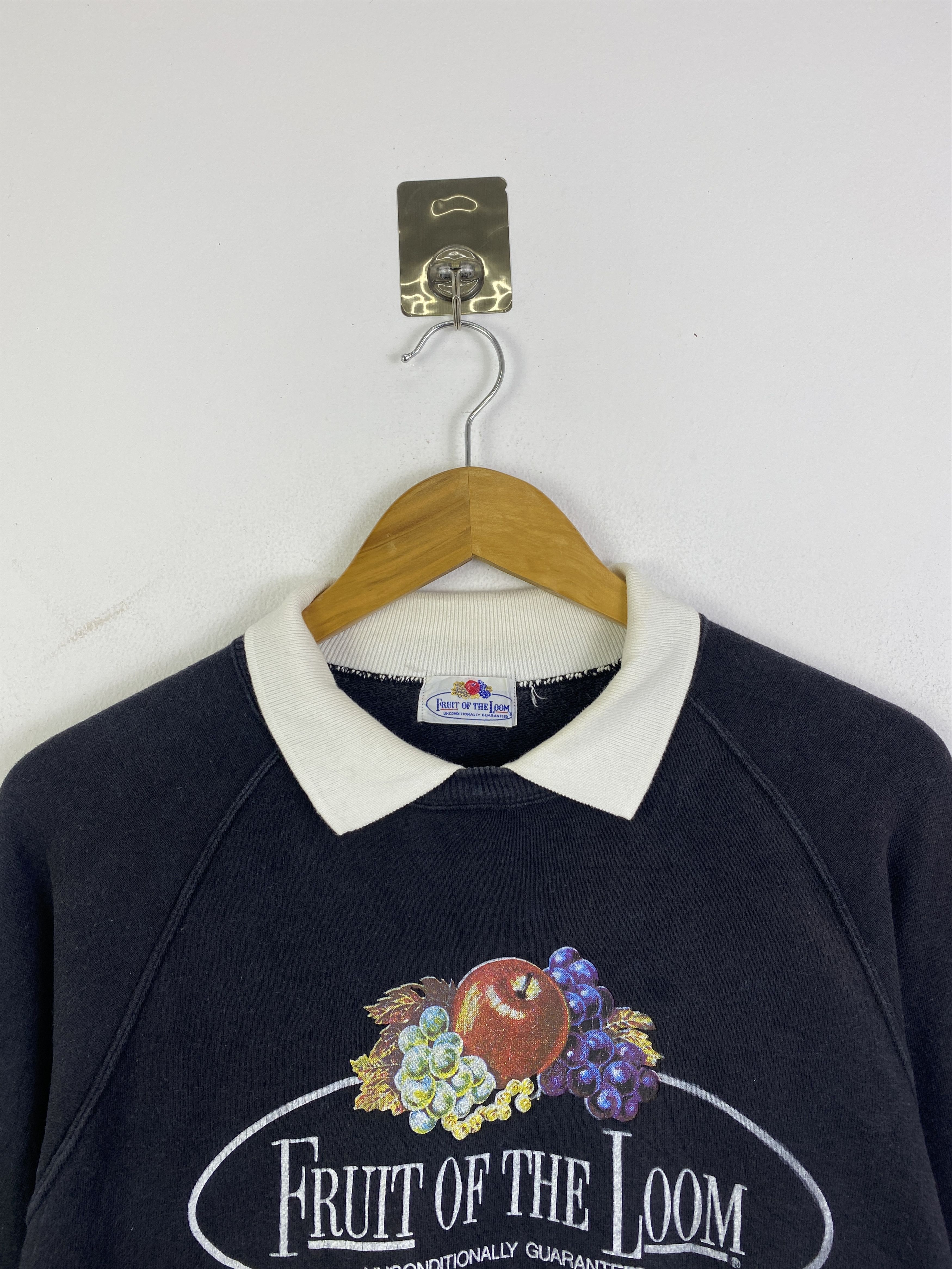 Fruit Of The Loom Vintage 80s Fruit Of The Loom Wording Sweatshirt SH0319 Size US M / EU 48-50 / 2 - 2 Thumbnail