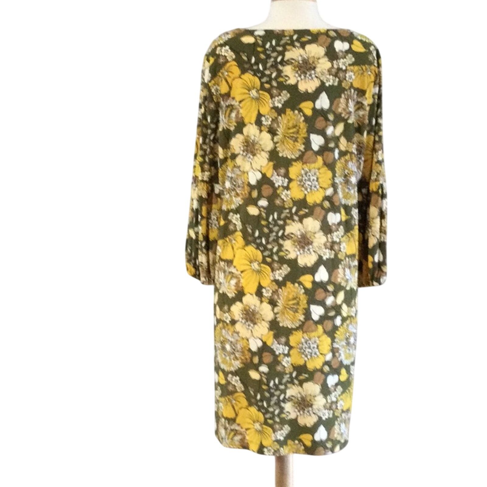 Tommy Hilfiger Tommy Hilfiger Floral Sheath Tie Neck Peplum Sleeve Dress 16 Size XXL / US 16-18 / IT 52-54 - 7 Thumbnail