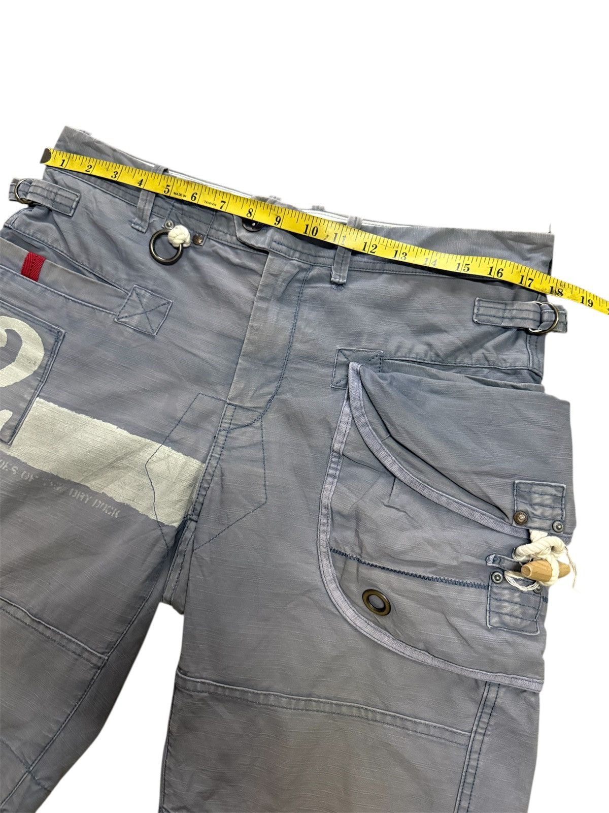 Avirex Avirex Cargo Pants Short Grey Size US 33 - 5 Thumbnail