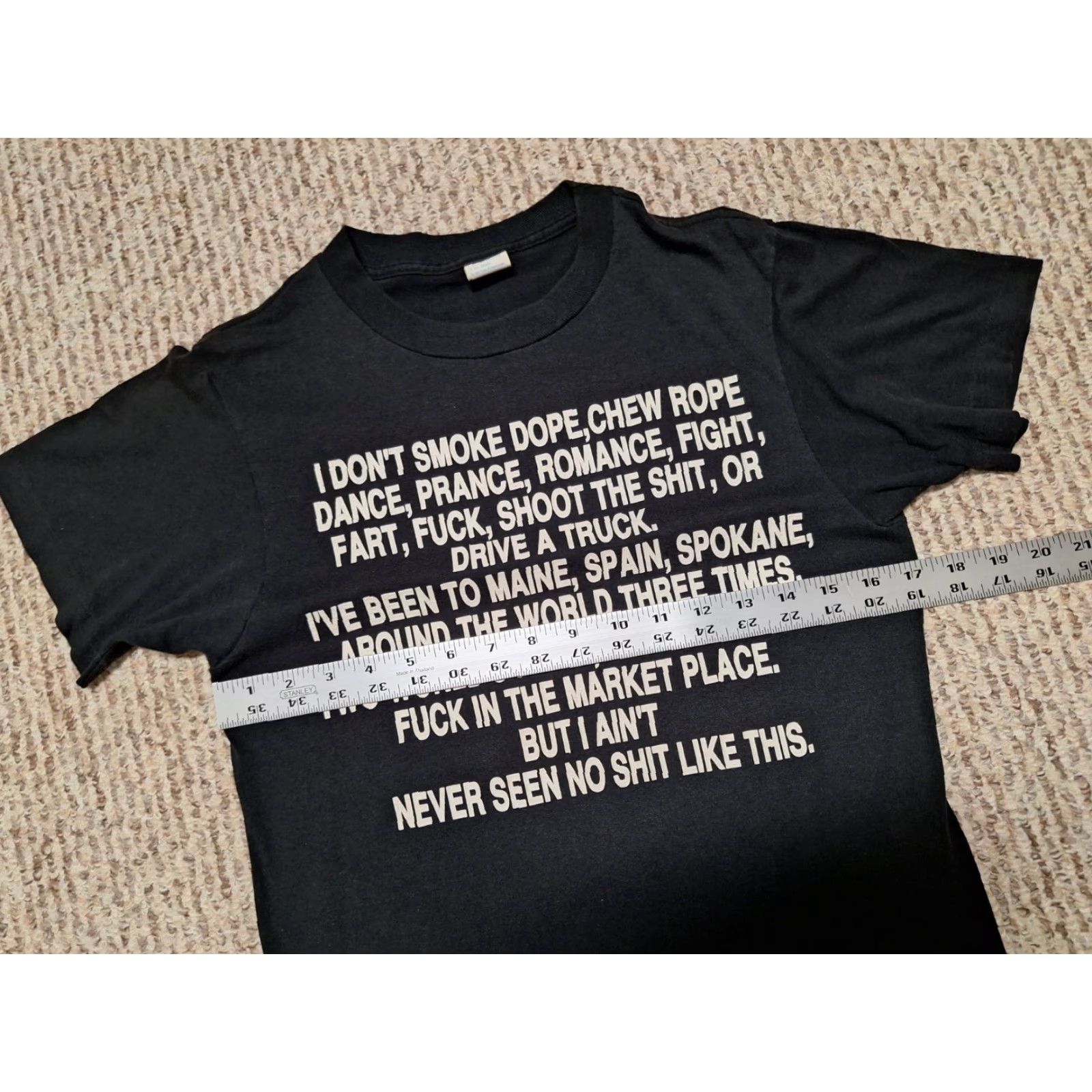 Anvil VINTAGE Harley Davidson Joke Punk Biker Motorcycle Shirt S/M Size US S / EU 44-46 / 1 - 4 Thumbnail