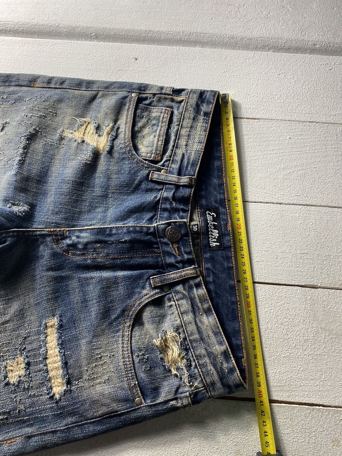 Other 💢RARE DISTRESSED RIPPED AVANT GARDE OPIUM GOTHIC JEANS 30 Size US 30 / EU 46 - 10 Thumbnail