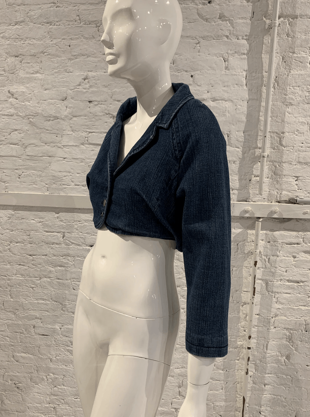 Hussein Chalayan Hussein Chalayan A/W 2004 Cropped jeans Jacket Size S / US 4 / IT 40 - 2 Thumbnail