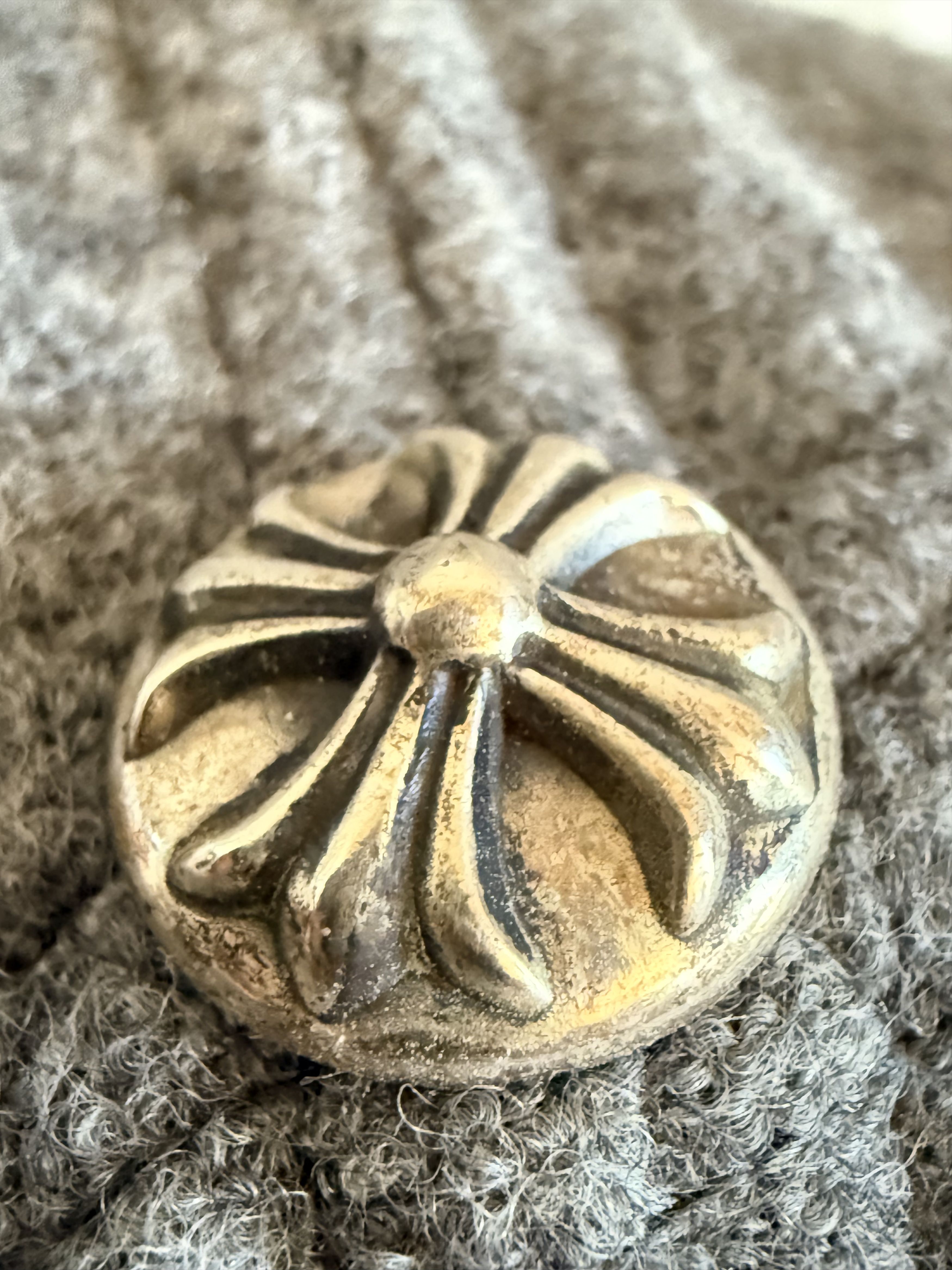Chrome Hearts Chrome Hearts GREY Wool Leather CH Logo Cap Size ONE SIZE - 9 Thumbnail