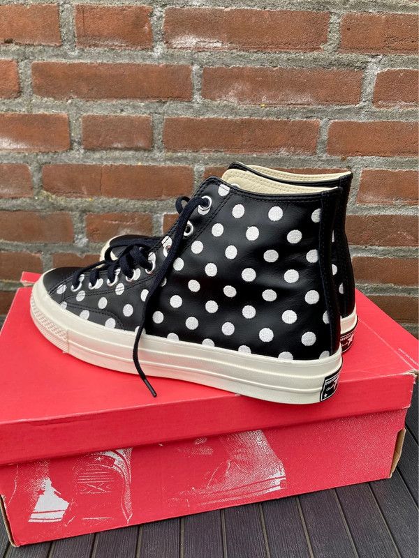 Converse all star hi chucks 1970 polka dots 9 42.5 new ds Size US 9 / EU 42 - 2 Thumbnail