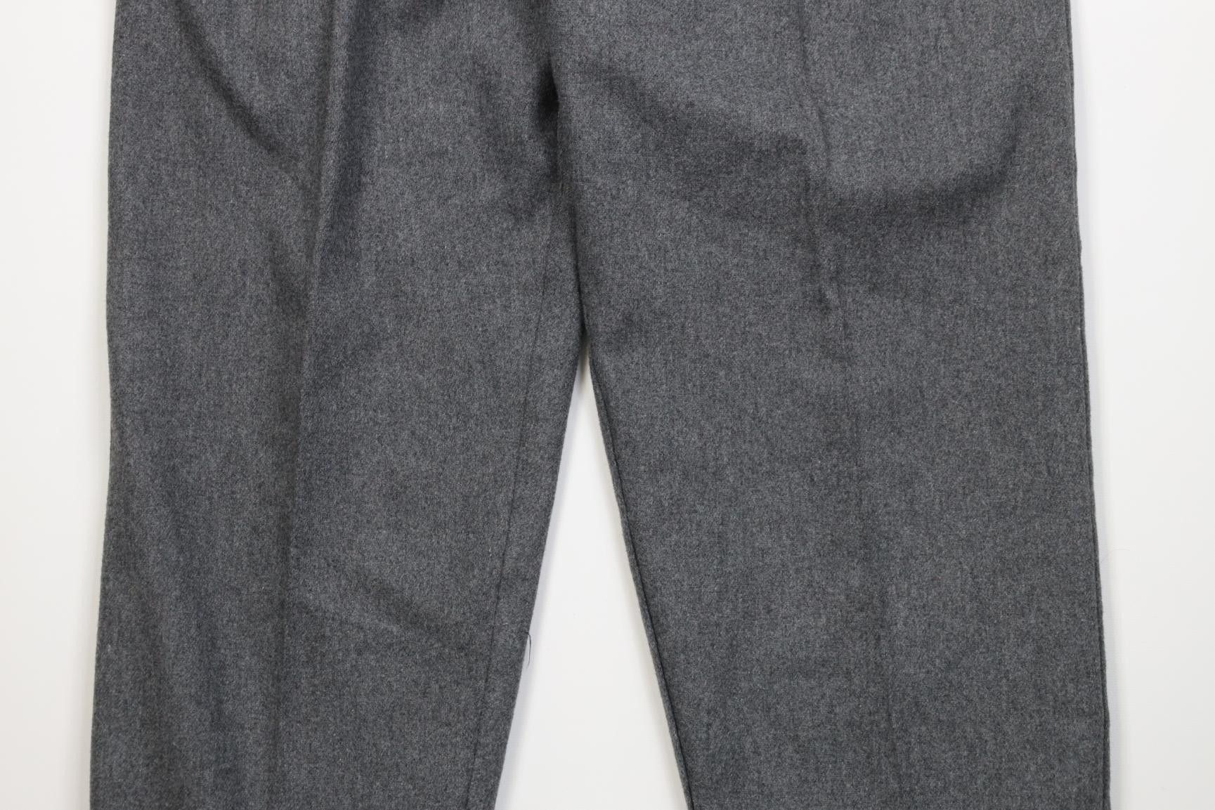 Vintage Vintage 70s 80s Streetwear Wool Tapered Leg Chino Pants Gray Size 32" / US 10 / IT 46 - 3 Thumbnail