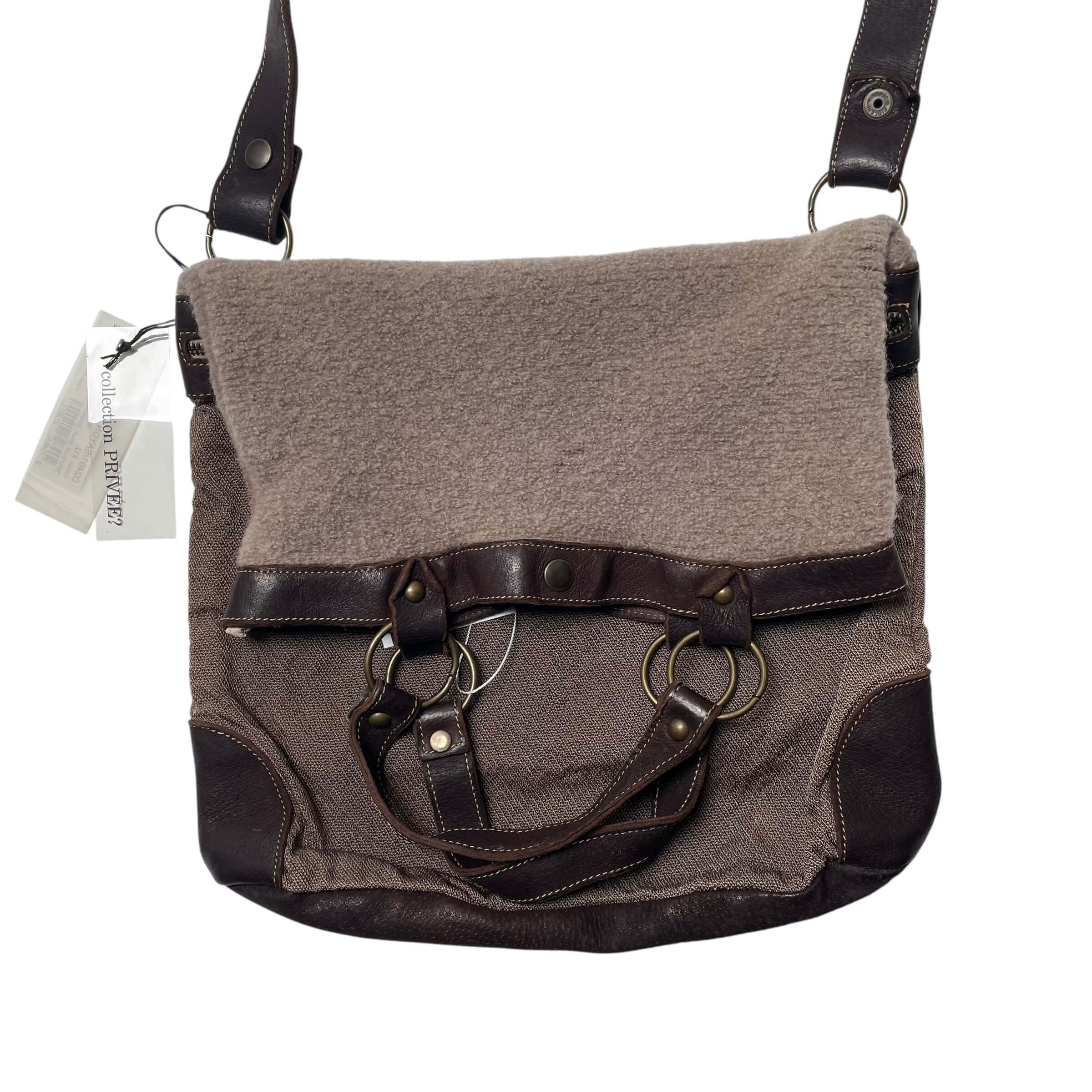 Vintage Collection privee leather&wool bag Size ONE SIZE - 6 Thumbnail