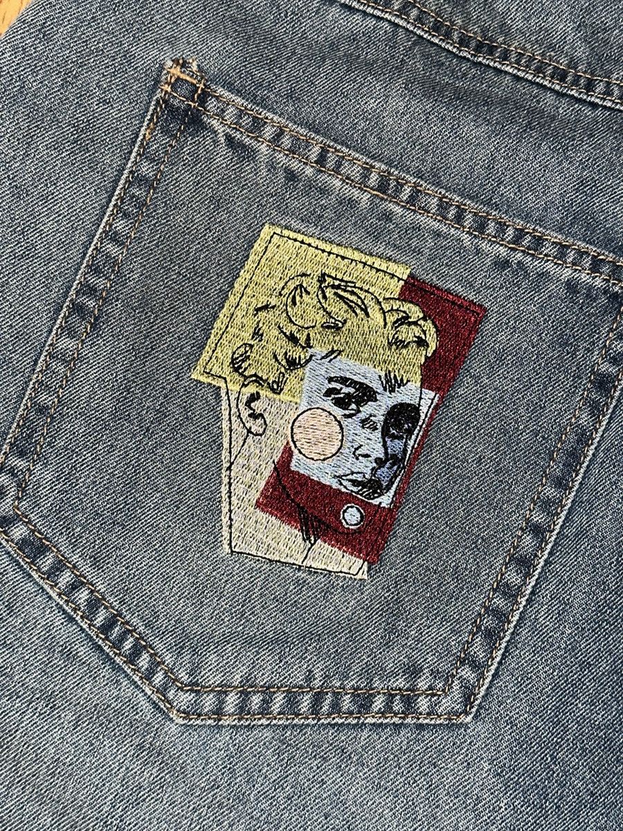 KidSuper KID SUPER Kidsuper Face Patchwork Baggy Jorts Shorts Medium Size US 34 / EU 50 - 12 Thumbnail