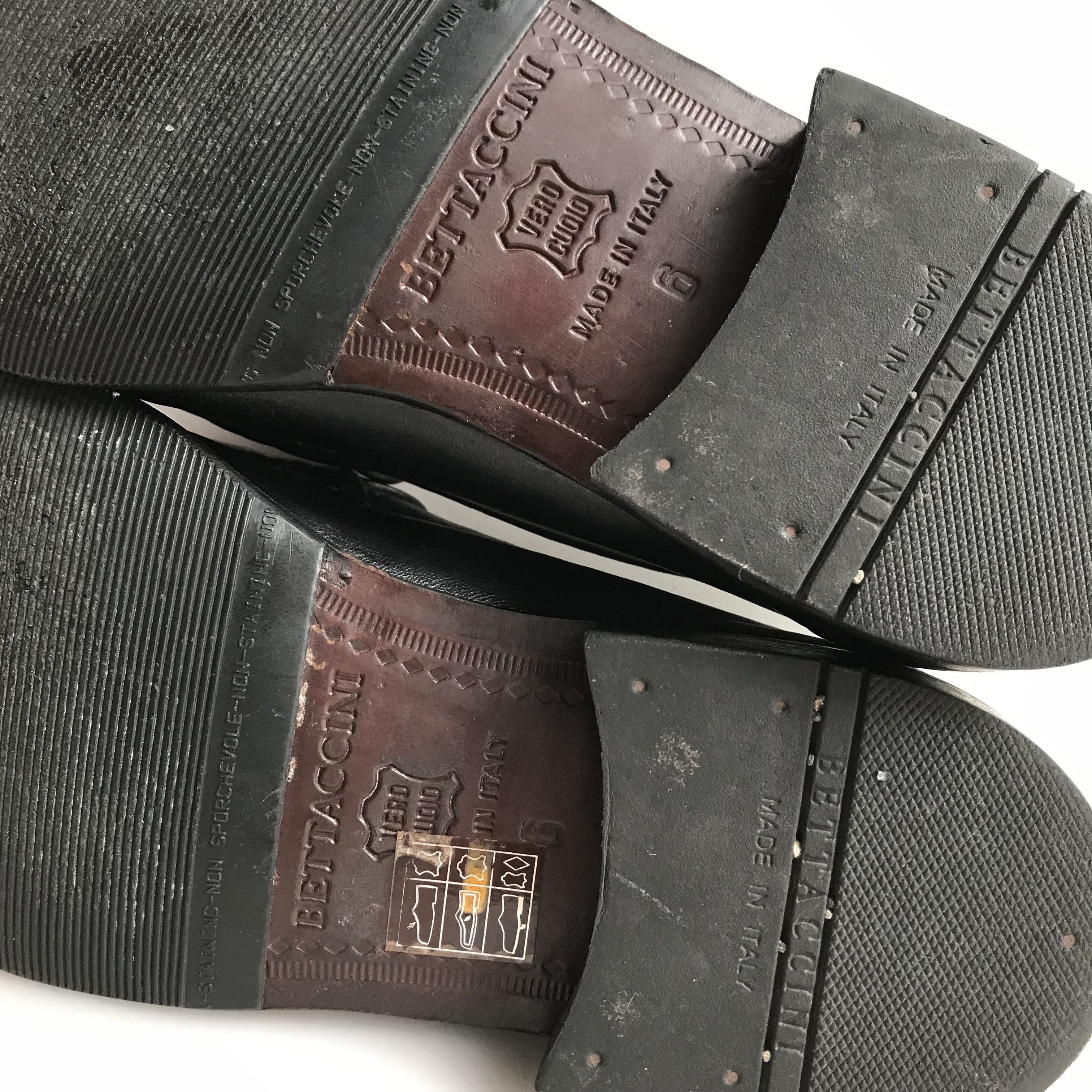Vintage Vintage Italian Black Penny Loafers Adrian Tassle Bettaccini Size US 6 / EU 39 - 6 Thumbnail