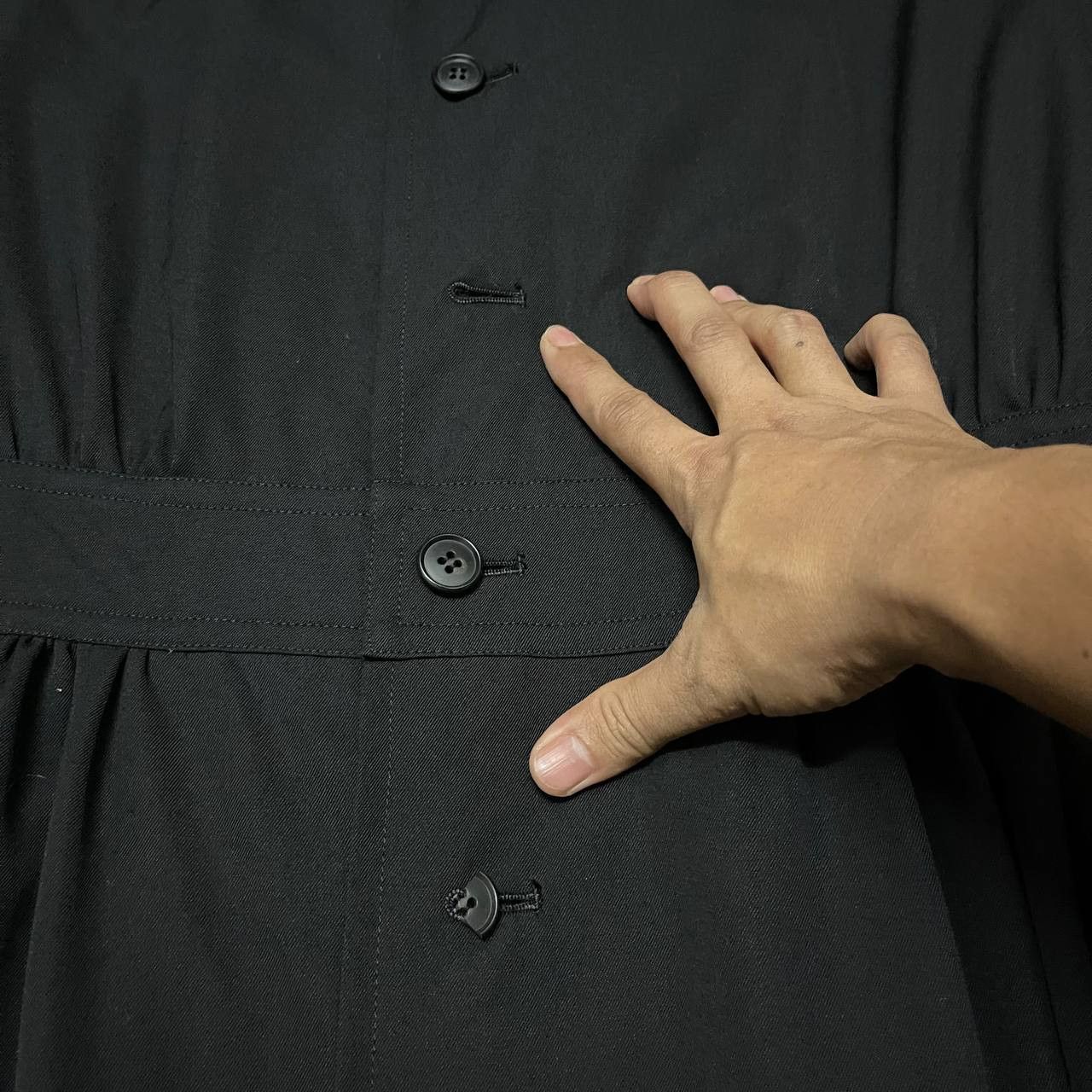 Yohji Yamamoto Yohji Yamamoto Wool Long Dress Coat Size US M / EU 48-50 / 2 - 7 Thumbnail