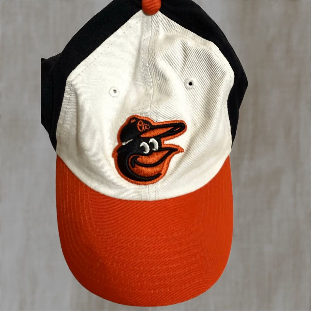 47 47 Brand Orioles MLB Adjustable Baseball Hat OSFA Mens Black Orange Multicolor Cap Size ONE SIZE - 1 Thumbnail