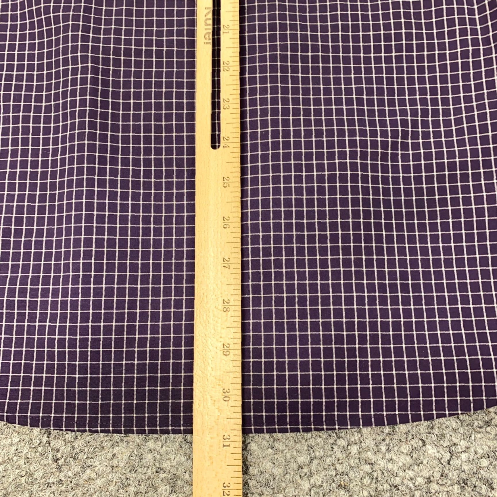 Vintage L.L. Bean Button-Up Shirt Mens Medium Purple Check Long Sleeve Casual Outdoor Size US M / EU 48-50 / 2 - 5 Thumbnail
