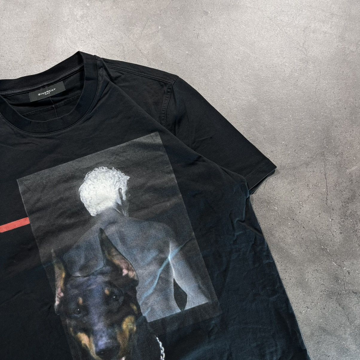 Givenchy Esdeekid Style Givenchy Paris Doberman Big Print Tee Tshirt Size US M / EU 48-50 / 2 - 3 Thumbnail