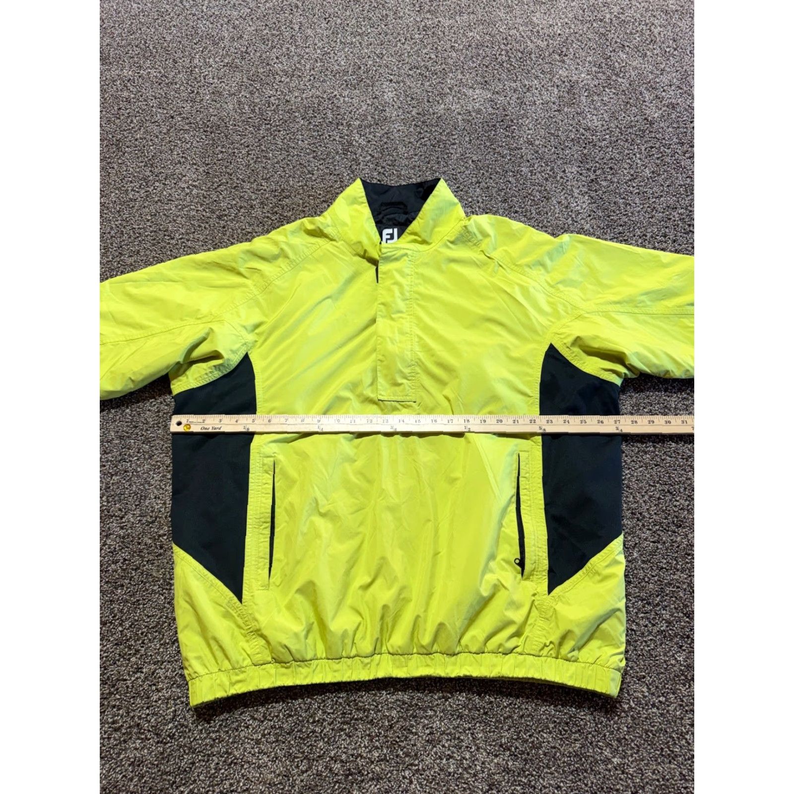 Footjoy FootJoy FJ Mens Windbreaker Jacket Pullover Lime Green XXL 2XL Quarter Zip Size US XXL / EU 58 / 5 - 5 Thumbnail