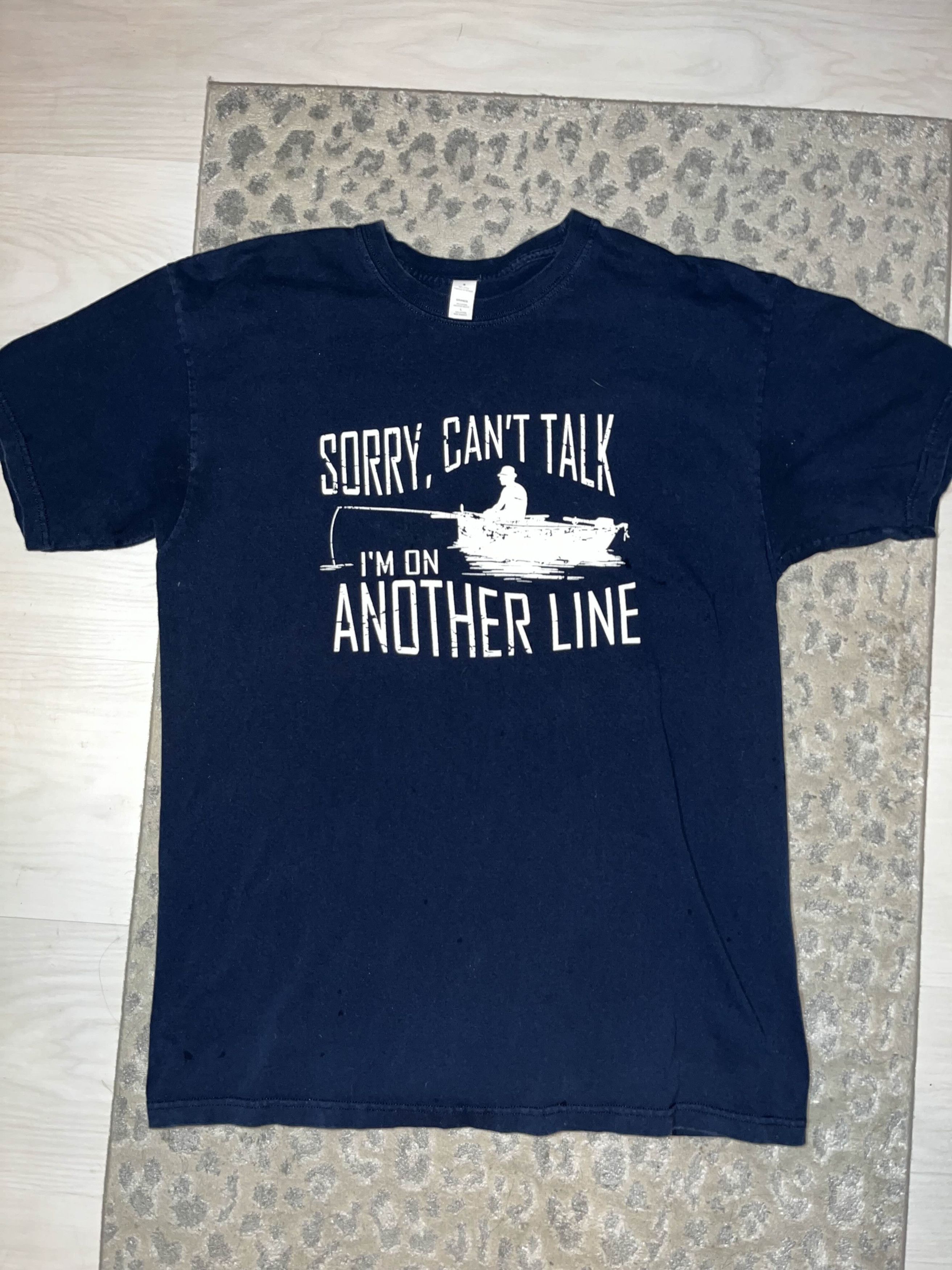 Vintage Vintage Y2K Sorry, Can't Talk I'm On Another Line Shirt Size US L / EU 52-54 / 3 - 2 Thumbnail