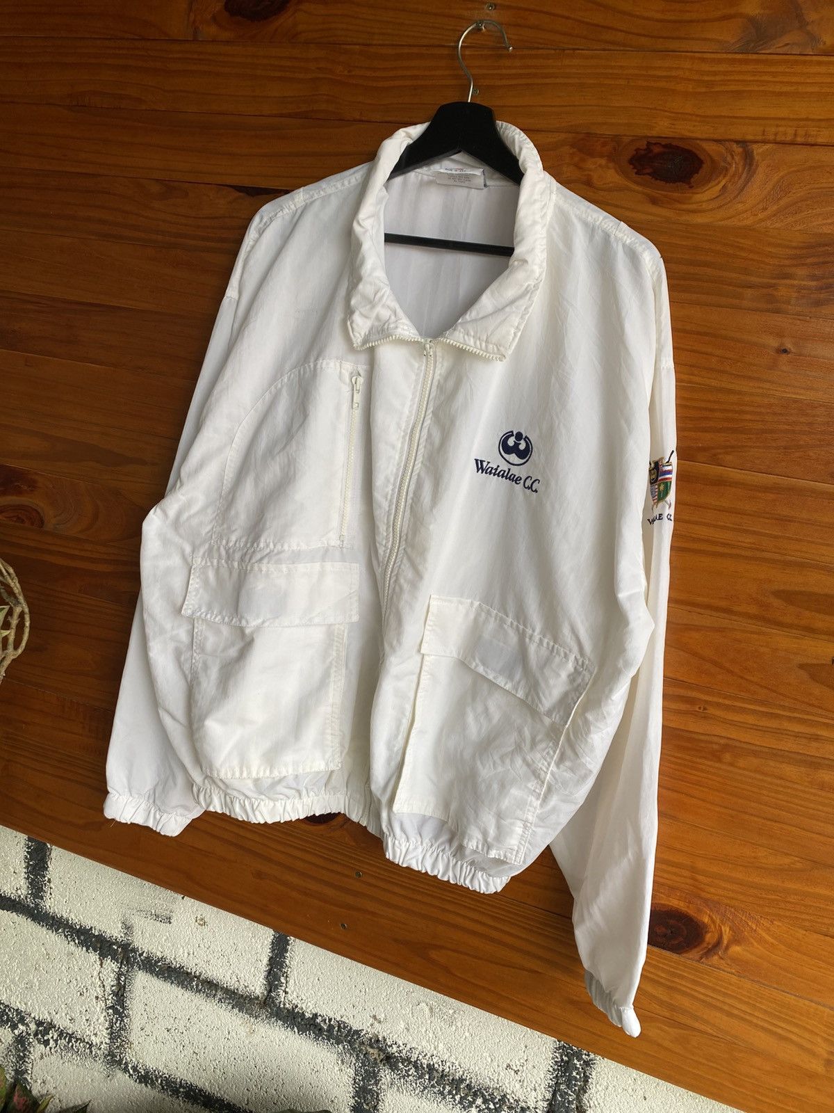 Vintage Vintage 80s Waialae Country Club Hawaiian Open Golf Jacket Size US XL / EU 56 / 4 - 4 Thumbnail